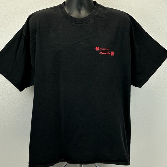 Manheim Seattle Buffalo Sale T Shirt Mens 2XL XXL Black Short Sleeve Graphic Tee - Picture 2 of 11